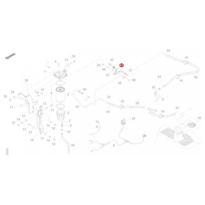 Fendt - Fuel Line - H725200060160 - Farming Parts