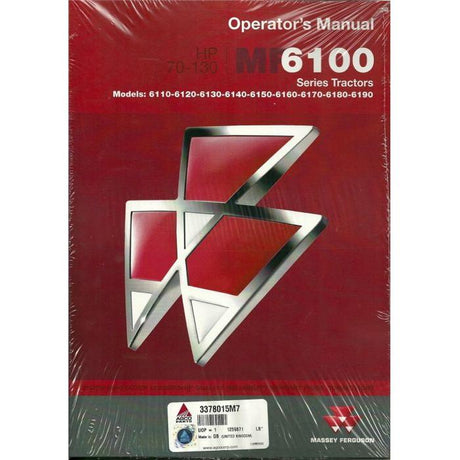 Massey Ferguson - 6100 Series Operators Manual - 3378015M7 - Farming Parts