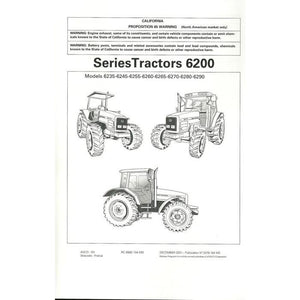 Massey Ferguson - 6200  Series Operators Manual - 3378164M3 - Farming Parts