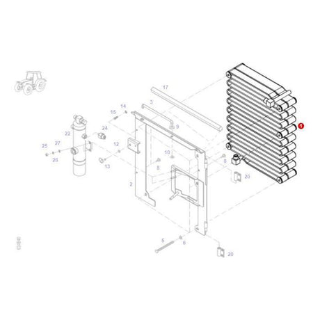 Fendt - Condenser - H718551060100 - Farming Parts