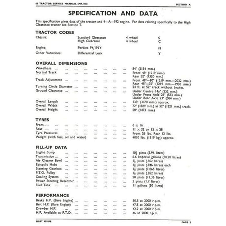 Massey Ferguson - 65 Workshop Manual - 819148M1 - Farming Parts