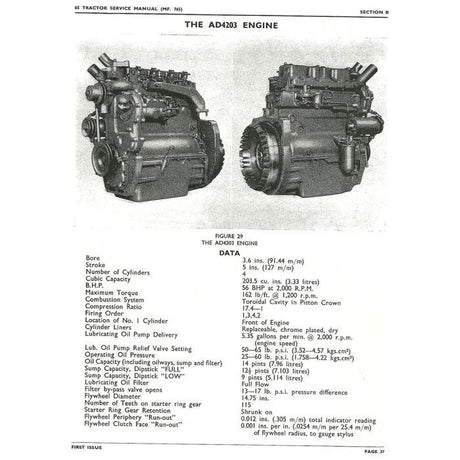 Massey Ferguson - 65 Workshop Manual - 819148M1 - Farming Parts