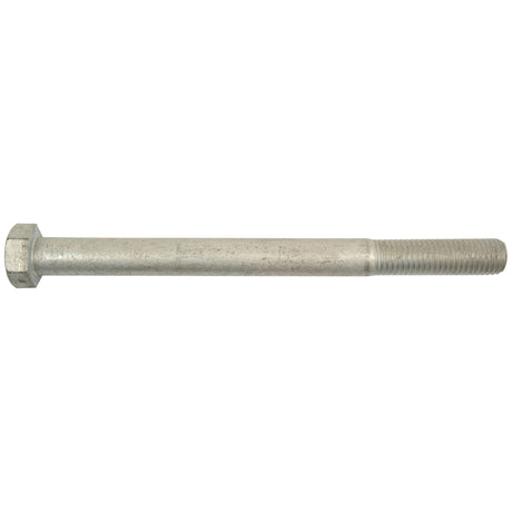 A close-up view of the Sparex Metric Bolt M18x220mm (DIN 931), featuring a threaded end and zinc-plated finish, shown against a white background.