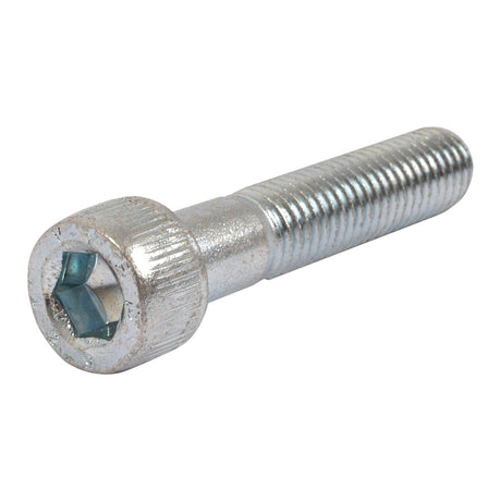 A silver Socket Capscrew, M10x50mm (DIN 912) by Sparex, Part No. S.53901, with threads along the shaft, shown on a white background.