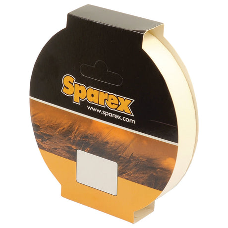 A roll of masking tape in circular packaging with the brand name "Sparex" and a website link displayed on the front. The packaging features an image of a wheat field near the bottom and displays details indicating "Masking Tape, Width: 18mm x Length: 50m | Sparex Part No.S.54014.