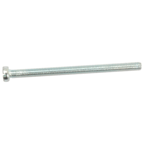 A metallic M5x16mm Metric Cheese Head Machine Screw (DIN 84) from Sparex, Sparex Part No.S.54086, is pictured against a white background.