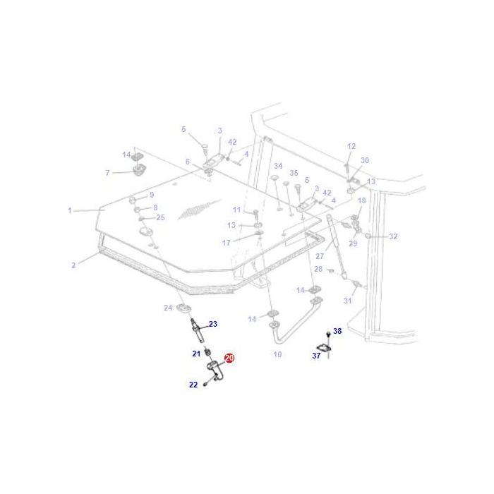 Fendt - Rear Window Grip - G816810050200 - Farming Parts