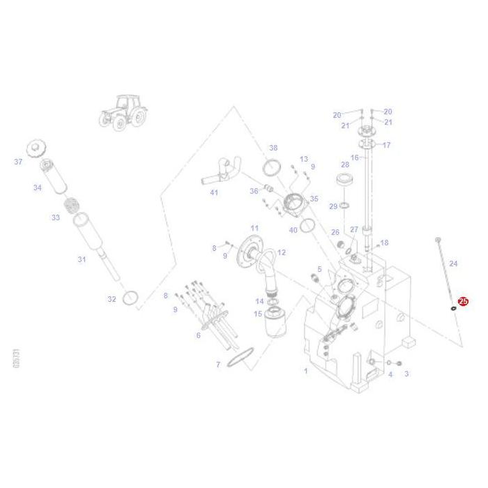 Fendt - O Ring Oil Tank - X548857366000 - Farming Parts