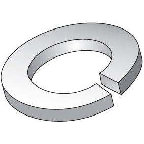 An illustration of a 4mm Metric Spring Washer (DIN 127B) from Sparex, featuring an open gap and zinc plating for enhanced durability.