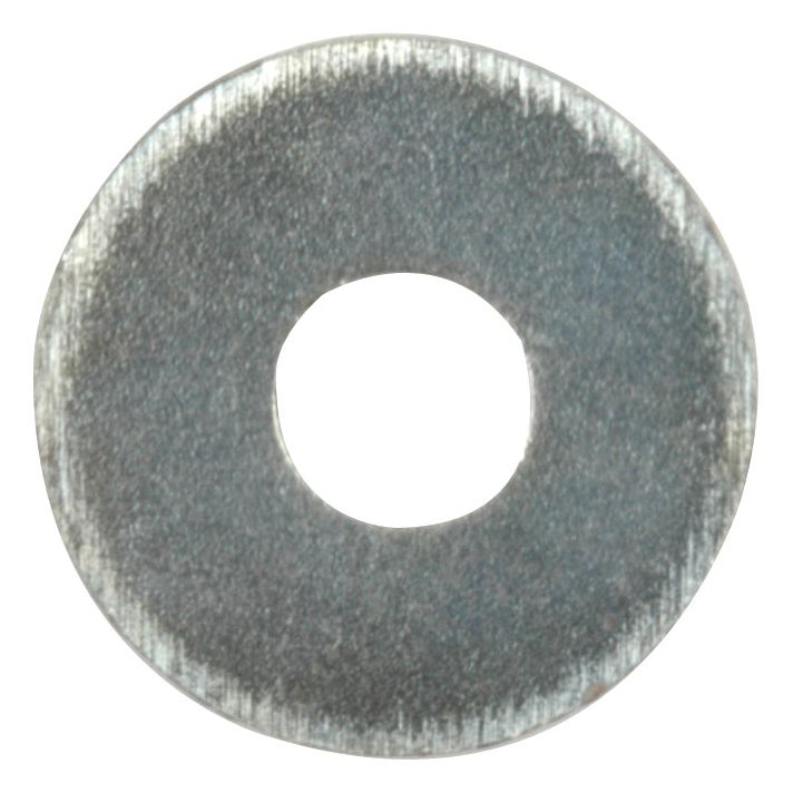 A Sparex Metric Flat Washer (Sparex Part No. S.54287) with an internal diameter of 7mm, an outer diameter of 22mm, and a thickness of 2mm, meeting the DIN 9021A standard and featuring a zinc-plated finish.