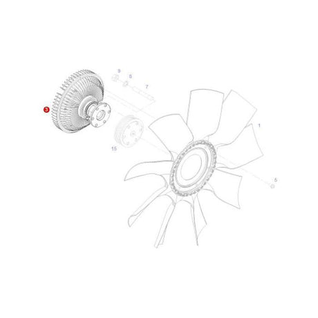 Fendt - Viscous Fan Coupling - F737200042210 - Farming Parts