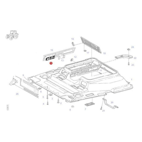 Fendt - Baseplate - 524810080063 - Farming Parts