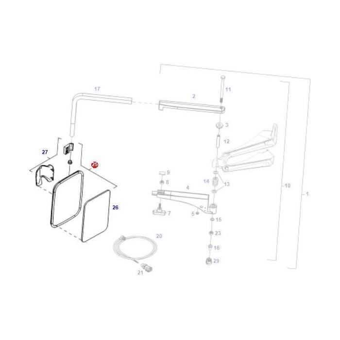 Fendt - Mirror External - G931812150021 - Farming Parts