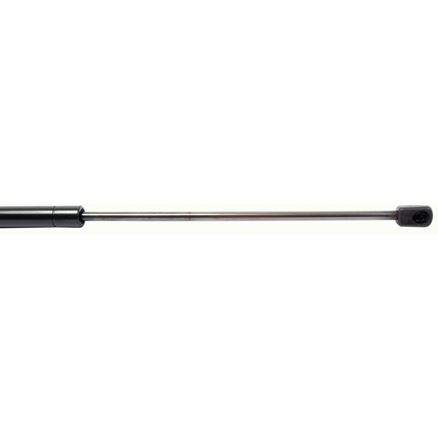 The Sparex Gas Strut, S.54523, features a black cylinder and a silver rod with a total length of 585mm, designed for assisting in lifting and supporting mechanisms with a ram stroke pressure of 150N.