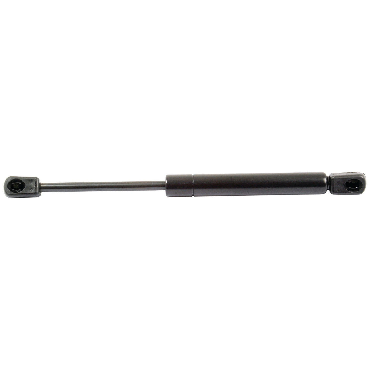 The Gas Strut, measuring a total length of 265mm (S.54532) and manufactured by Sparex, is designed with mounting brackets on both ends and features a cylinder OD design, ideal for lifting or supporting objects against a white background.