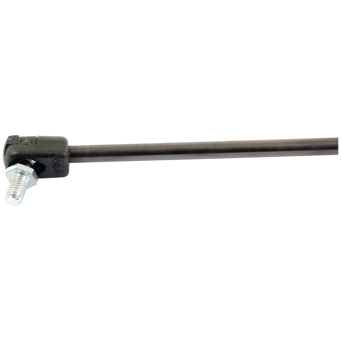 The Sparex Gas Strut, model S.54541, features a total length of 488mm and is equipped with a threaded bolt at one end along with end fittings for secure connections.