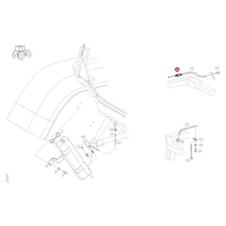 Fendt - Check Valve Windscreen Wash - X800030040000 - Farming Parts