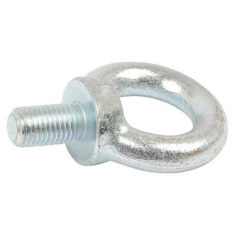 Close-up of a Sparex Metric Eye Bolt, Ø20mm, M8x13mm (Sparex Part No. S.54752), designed for lifting or securing objects. Conforms to DIN 580 standards.