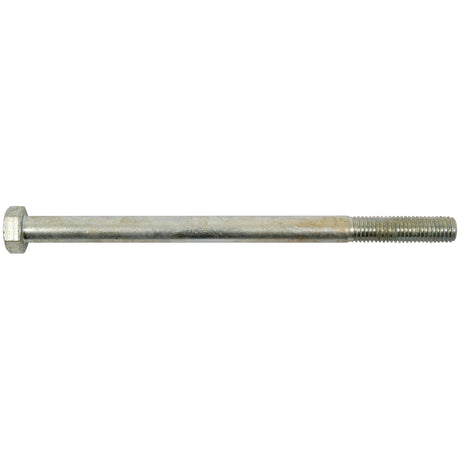 A close-up image of a Sparex Metric Bolt M14x220mm (DIN 931), Sparex Part No. S.54785, with a hex head and threaded end, positioned horizontally against a white background.