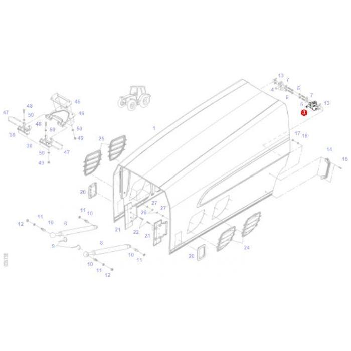Fendt - Locking Angle - H725500020721 - Farming Parts