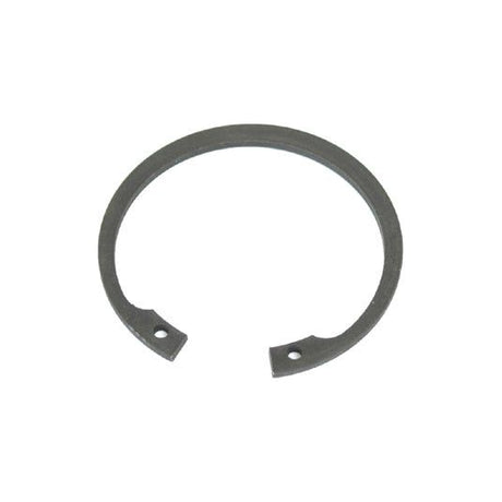 A small, circular metal snap ring with two holes on each end, known as the Internal Circlip by Sparex (Part No. S.55114), conforms to DIN 472 standards and has a diameter of 68mm.