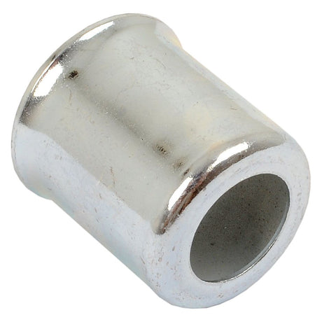 A silver metallic cylindrical sleeve with a hollow center, identified as Ferrule 17.0 x 11.3mm DN08 - S.55165 by Sparex, is possibly used as a ferrule or bushing component in mechanical assemblies and known for its compatibility with oil/fuel resistant hoses.