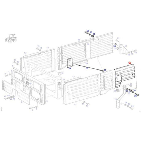 Fendt - Side Covering L/H - G312500020020 - Farming Parts