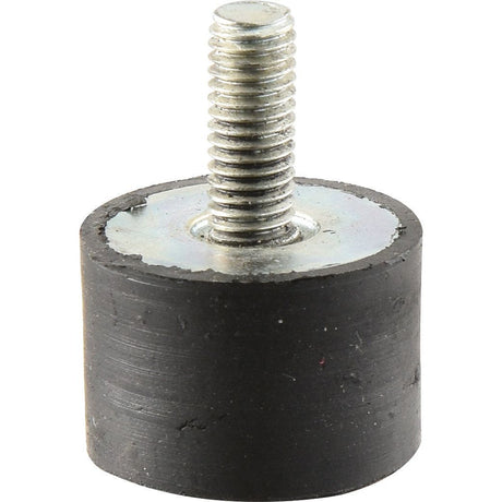 Close-up of the Sparex Anti Vibration Mount (S.55468) - a cylindrical rubber isolator with a Ø30mm diameter and a metal threaded stud protruding from the top, featuring a metric thread for precise installations.