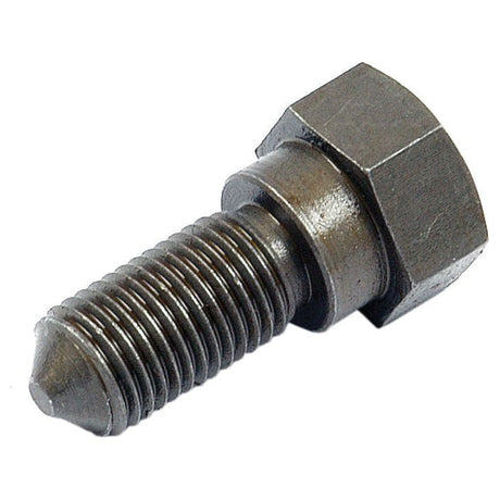 A close-up of a hexagonal-headed metal bolt with threads, known as the Sparex Bonnet Bolt (Sparex Part No.S.555), frequently used in construction and Massey Ferguson machinery.