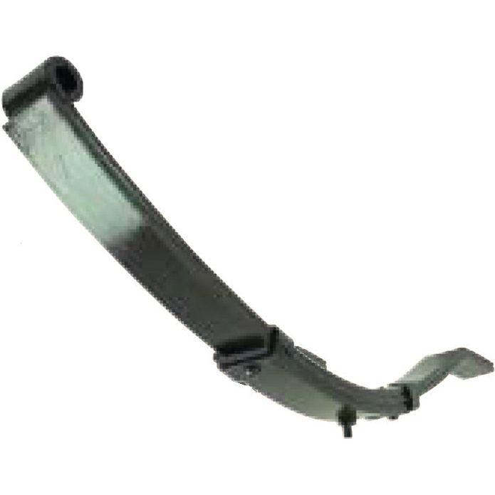 A single black Trailer Leaf Spring (2) - S.55900 by Sparex, featuring 2 leaves and a 750 KG capacity for vehicle suspension, against a white background.