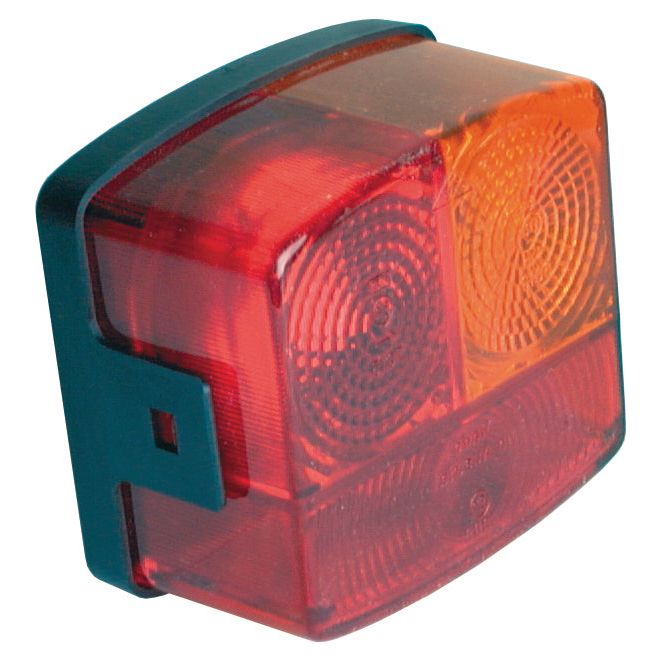 A close-up of the Sparex Rear Combination Light, a red and orange rectangular halogen taillight with dark green trim, featuring the Hella logo.