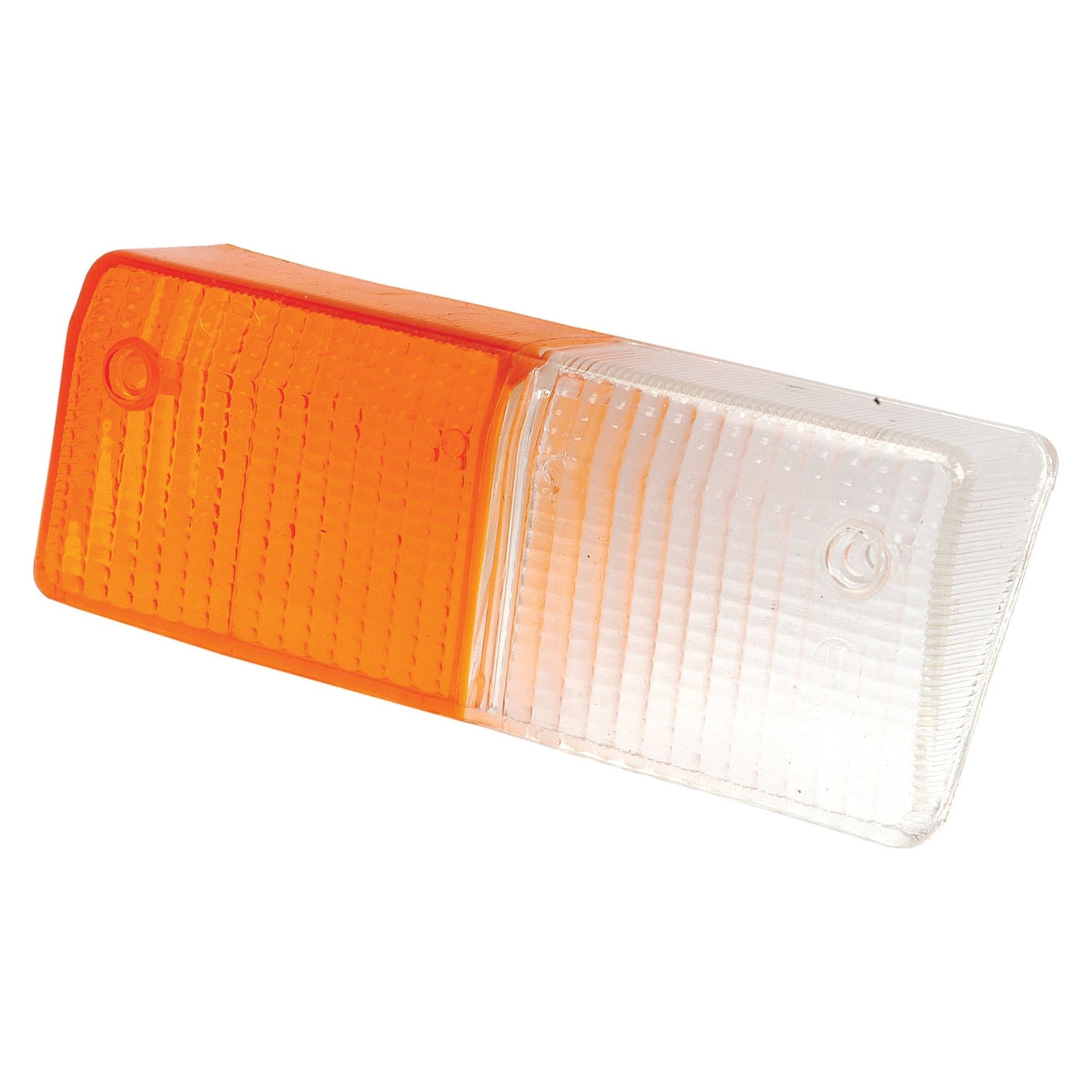 The Sparex Replacement Lens, compatible with S.56291, features a rectangular design with distinct orange and clear sections and is intended as a front right light replacement lens.