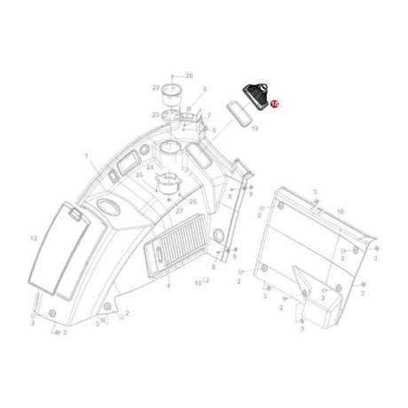 Fendt - Bellows Remote Control - H737812070020 - Farming Parts