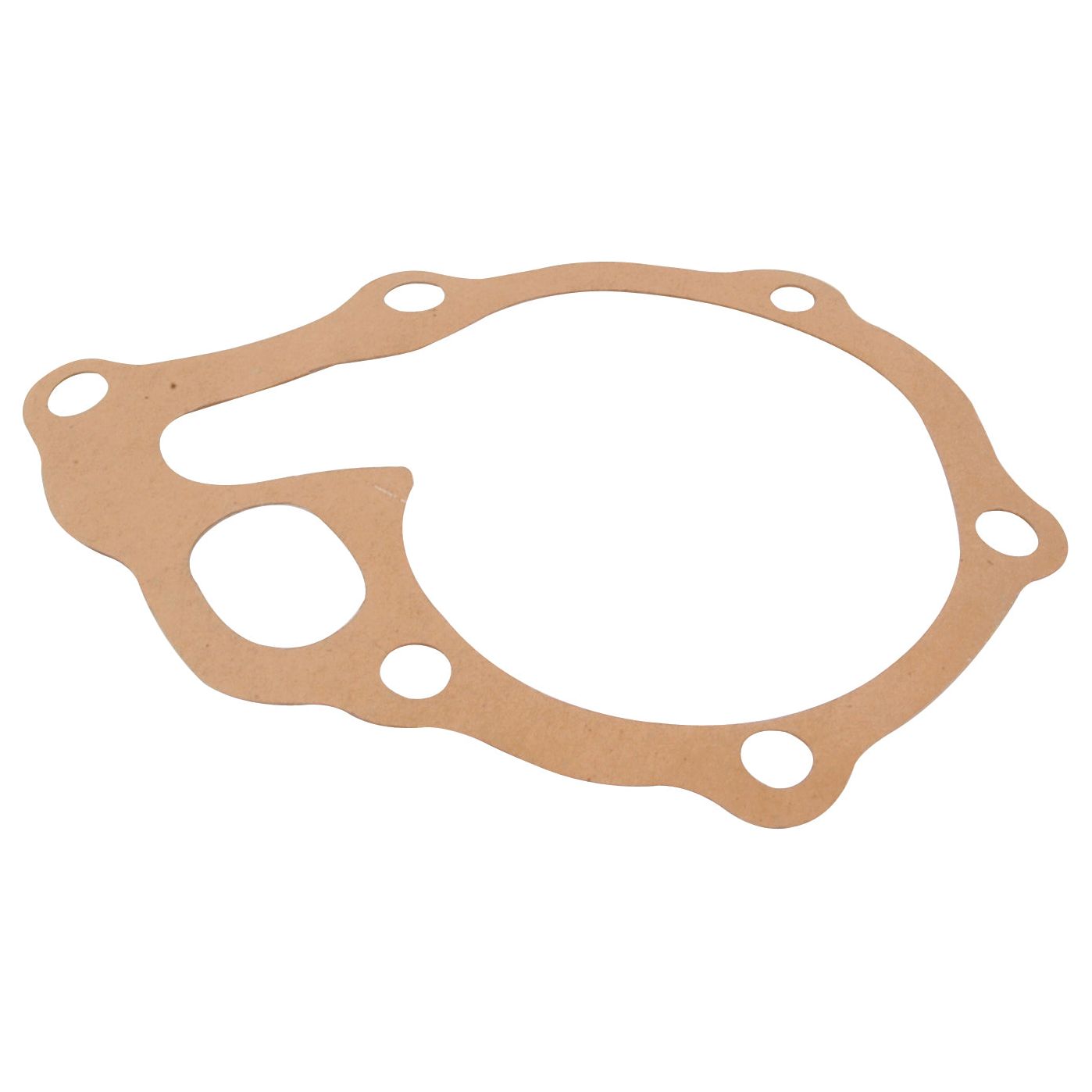 Sparex Water Pump Assembly (Supplied with Pulley), Part No. S.56853, features a brown, irregularly-shaped gasket with several holes and cutouts, designed for sealing mechanical joints and preventing leakage in machinery like the David Brown 850.