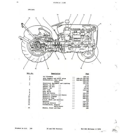 Massey Ferguson - 35/35x Parts Manual - 819045M4 - Farming Parts