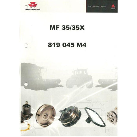 Massey Ferguson - 35/35x Parts Manual - 819045M4 - Farming Parts