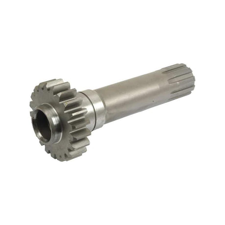 A Sparex PTO Shaft (S.56949), featuring a cylindrical metal gear with multiple teeth on one end and ridges along the shaft's length, is ideal for PTO Shaft applications.