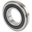 Close-up of a Sparex Deep Groove Ball Bearing (62092RSN) - S.56950 with a black seal, showcasing its round shape, inner ring, and external circlip groove.