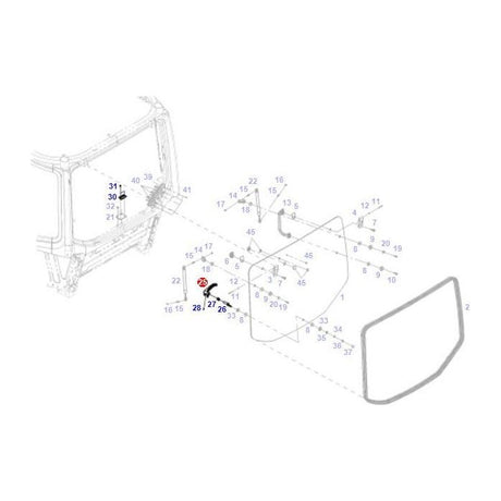 Fendt - Rear Window Grip - G222812050200 - Farming Parts