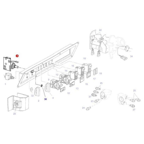 Fendt - Potentiometer Air Condition - G515550070020 - Farming Parts