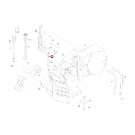 Fendt - Washer - X454407508000 - Farming Parts