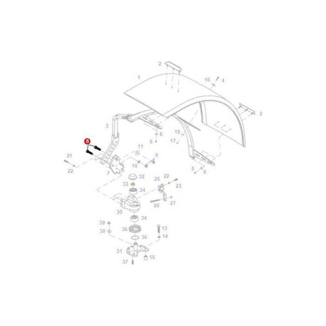 Fendt - Hexagonal Head Bolt - X487546141000 - Farming Parts