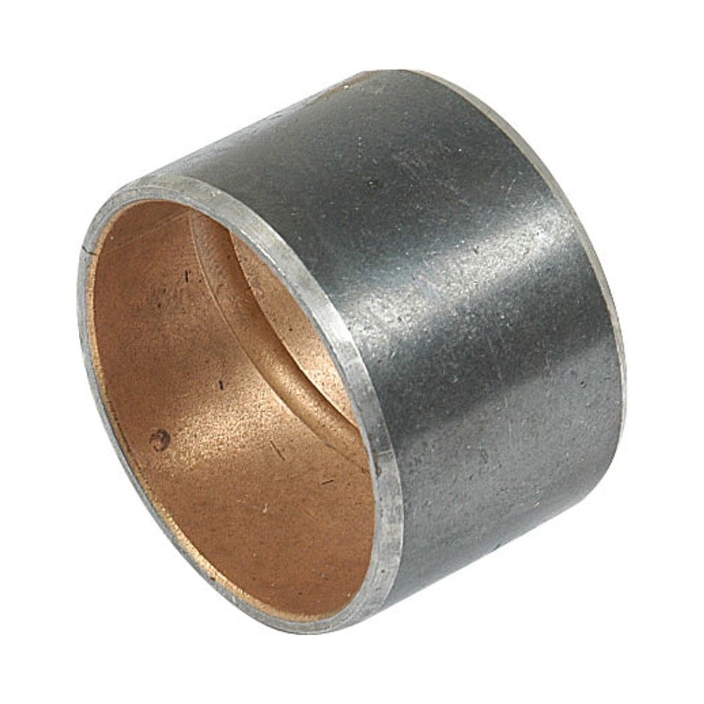 The Brake Pedal Bush by Sparex (Part No. S.57296), a metallic cylindrical bushing frequently used in International Harvester and Case IH machinery, features a hollow center and a smooth exterior surface.