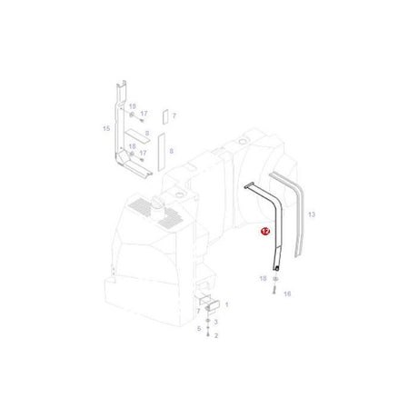 Fendt - Fuel Tank Strap - H718202060020 - Farming Parts