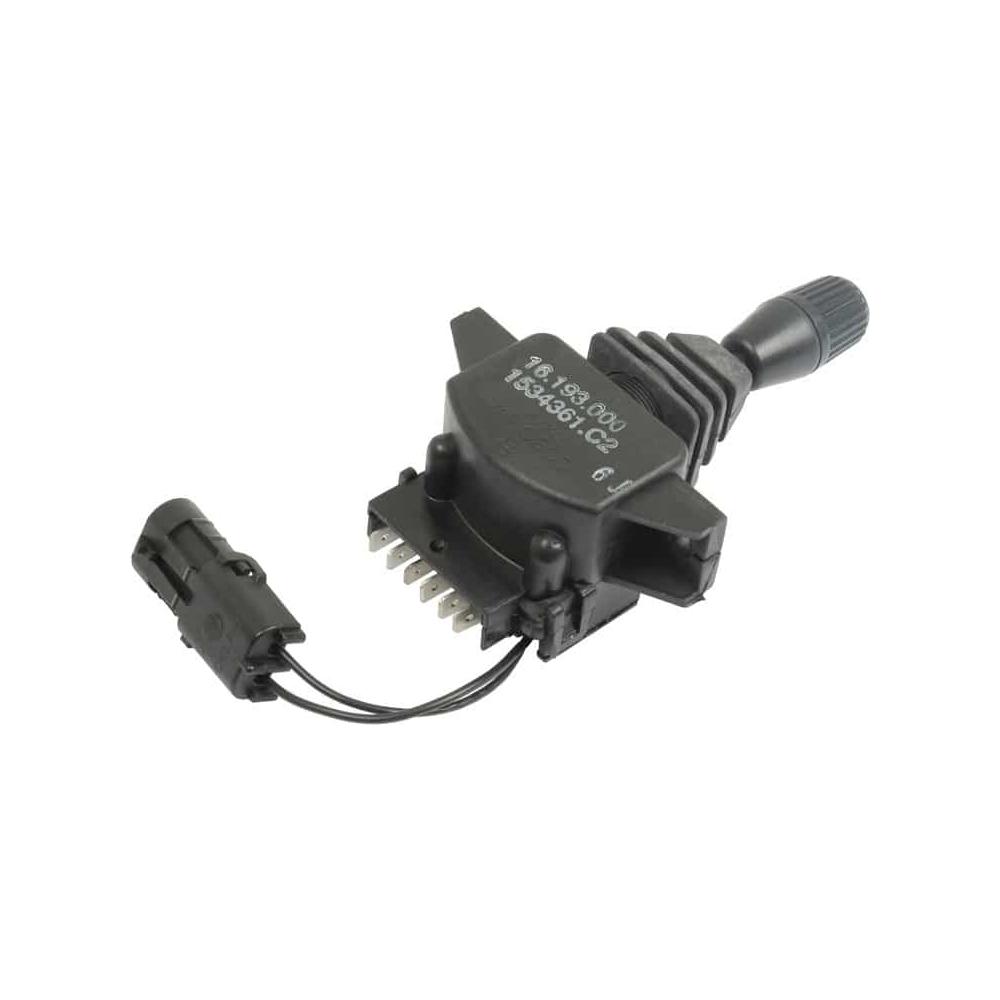 A black Lift Control Switch by Sparex, part No. S.57339, for an International Harvester, featuring connector wires and a molded plastic housing.