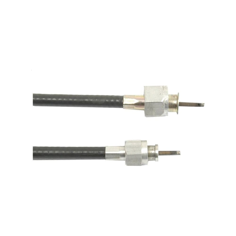 Two Sparex Drive Cables (Sparex Part No. S.57350), each measuring 938mm in length with an outer cable length of 698mm, are displayed against a plain white background, perfect for Case IH machinery maintenance.