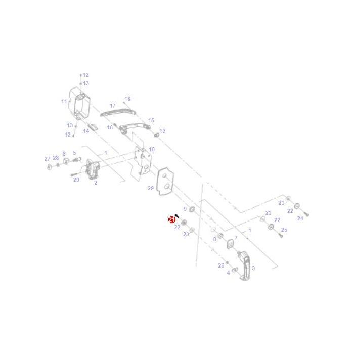 Fendt - Oval Head Screw - X466023000000 - Farming Parts