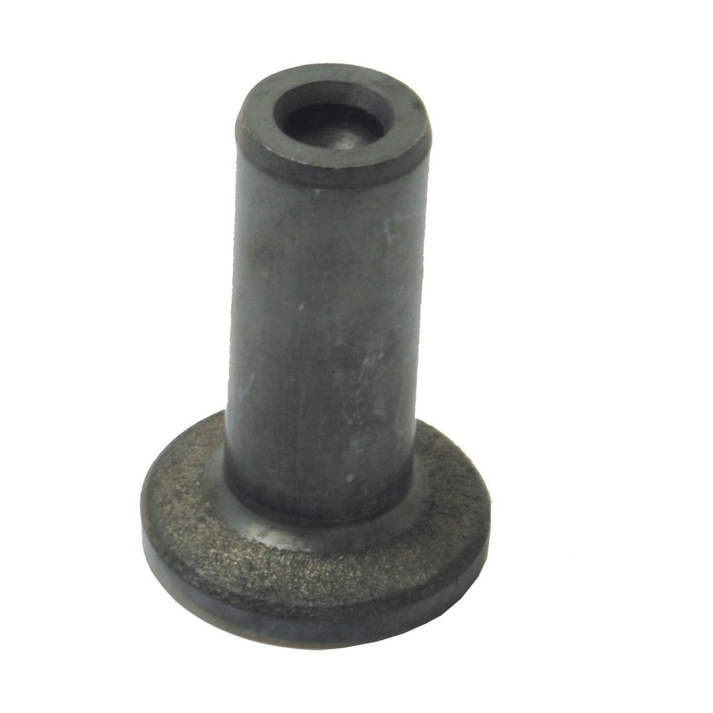 A cylindrical metal component with a flared, rounded base and a central hole, designed for industrial or mechanical use, similar to the Valve Tappet (Sparex Part No. S.57372) by Sparex, used in Case IH machinery.