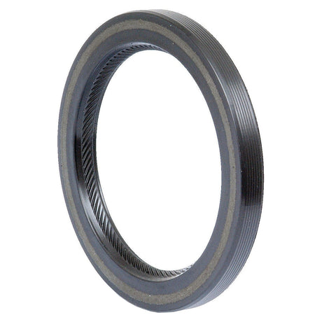 A black rubber oil seal with a textured outer edge and smooth inner surface, measuring 47x62x6mm, compatible with Ford / New Holland and branded as Sparex Part No.S.57432.