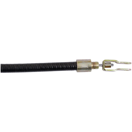 A close-up of the Sparex Hitch Cable (Part No.S.57445), featuring a black cable with a metal clevis end fitting. Length: 1658mm (65 9/32''), Cable length: 1473mm (58 1/32'').